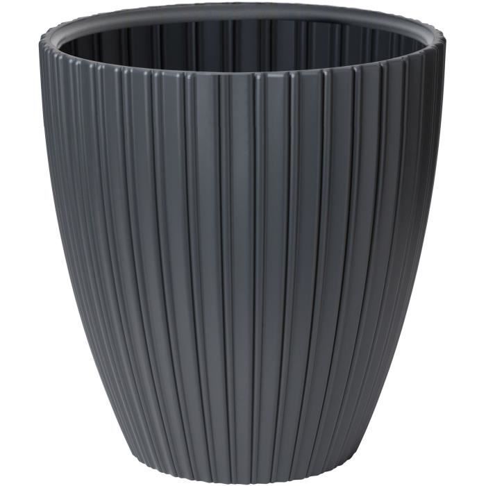 Flowerpot - Garden ID - Fancy - 40 x 42 cm - For garden, balconies or interiors - Anthracite