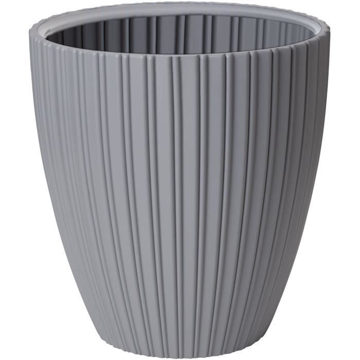 Flowerpot - Garden ID - Fancy - 40 x 42 cm - For garden, balconies or interiors - Light grey