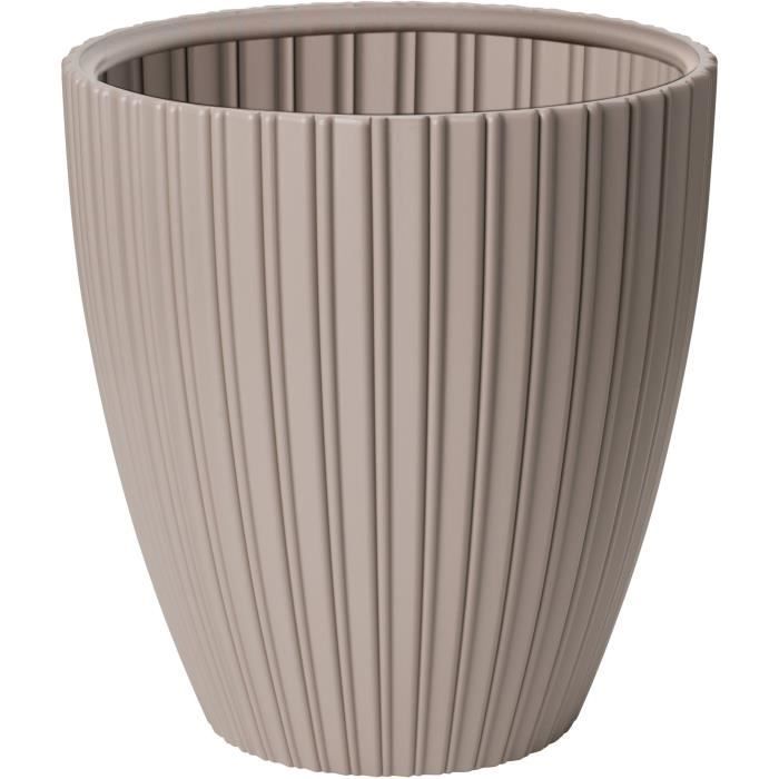 Flowerpot - Garden ID - Fancy - 40 x 42 cm - For garden, balconies or interiors - Taupe