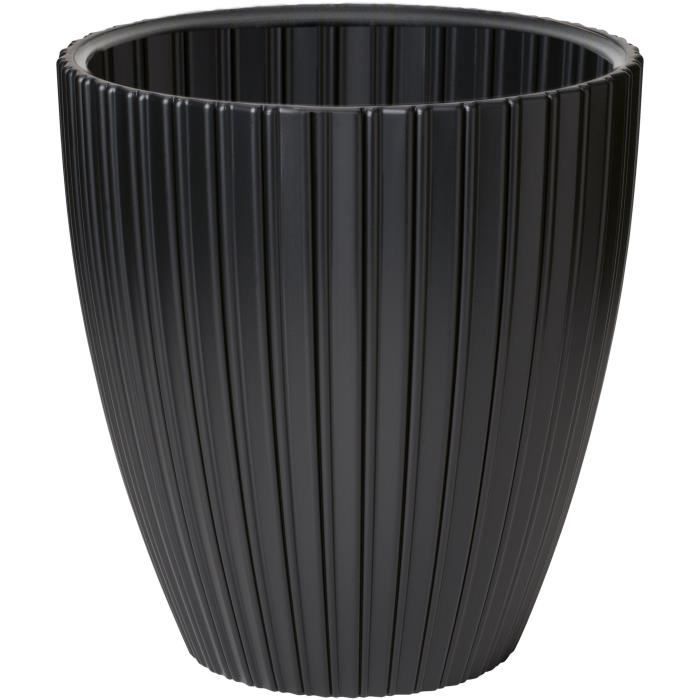 Flowerpot - Garden ID - Fancy - 40 x 42 cm - For garden, balconies or interiors - Black