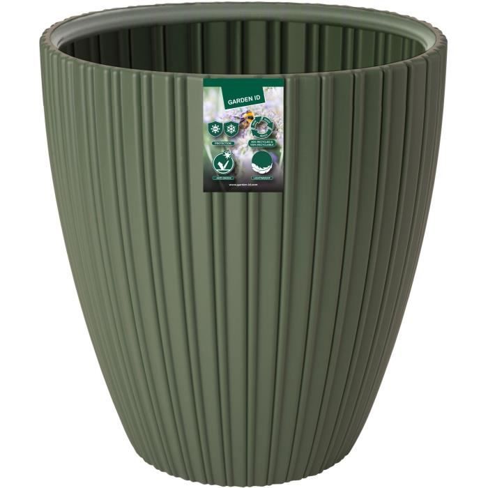Flowerpot - Garden ID - Fancy - 40 x 42 cm - For garden, balconies or interiors - Lime green