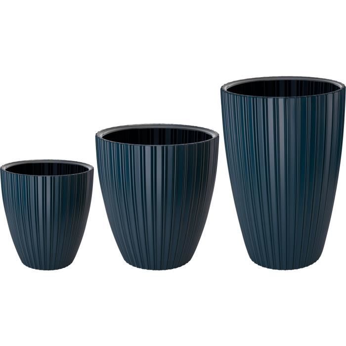 Flowerpot - Garden ID - Fancy - 40 x 42 cm - For garden, balconies or interiors - Petrol blue