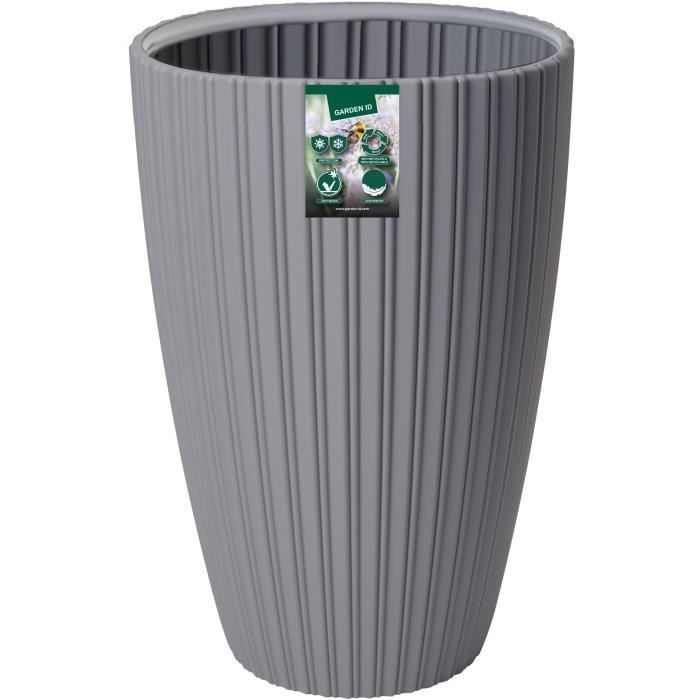 Flowerpot - Garden ID - Fancy - 40 x 58 cm - For garden, balconies or interiors - Light grey