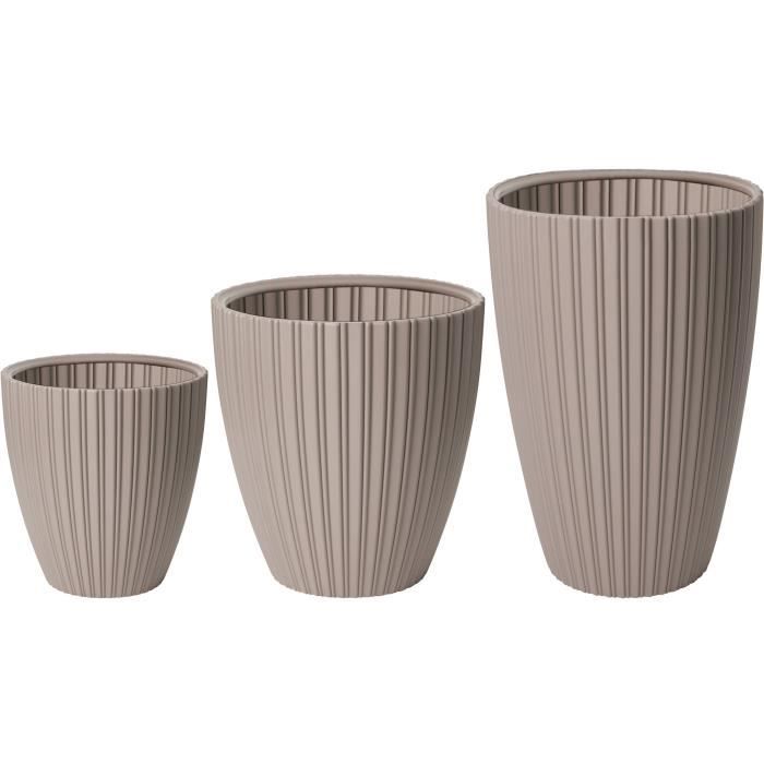 Flowerpot - Garden ID - Fancy - 40 x 58 cm - For garden, balconies or interiors - Taupe
