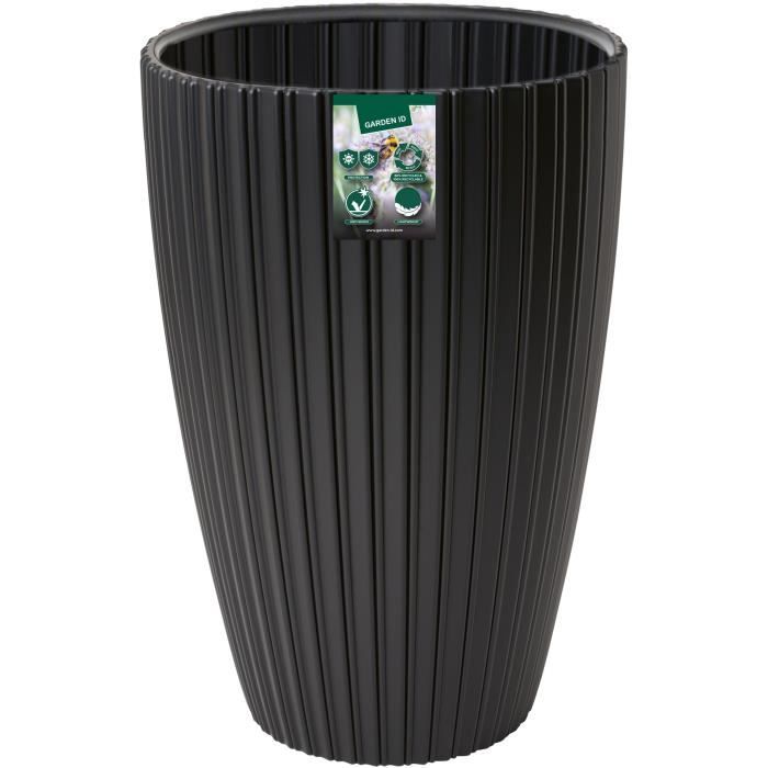 Flowerpot - Garden ID - Fancy - 40 x 58 cm - For garden, balconies or interiors - Black