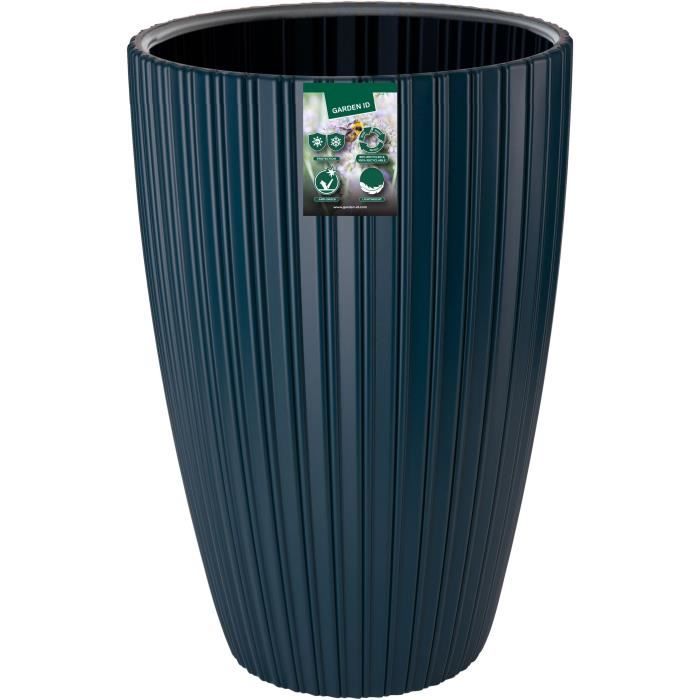Flowerpot - Garden ID - Fancy - 40 x 58 cm - For garden, balconies or interiors - Petrol blue