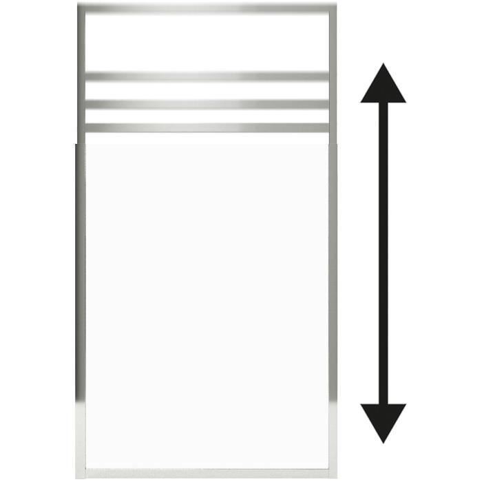 Wall guard - GELCO - ONLY Chrome - 80 x 110 / 165
