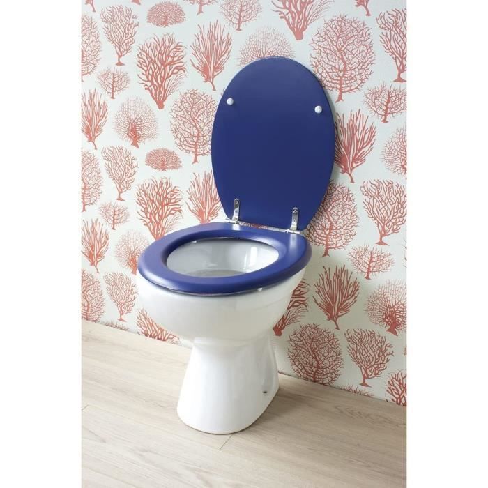 Gelco Design Defactant WC Dolce - Batples Stainless steel - Mouled wood - Navy blue