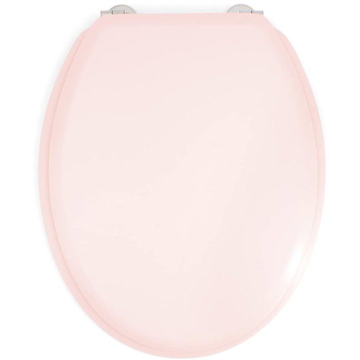 GELCO DESIGN Toilet seat Dolce - Stainless steel hinges - Molded wood - Rose crystal