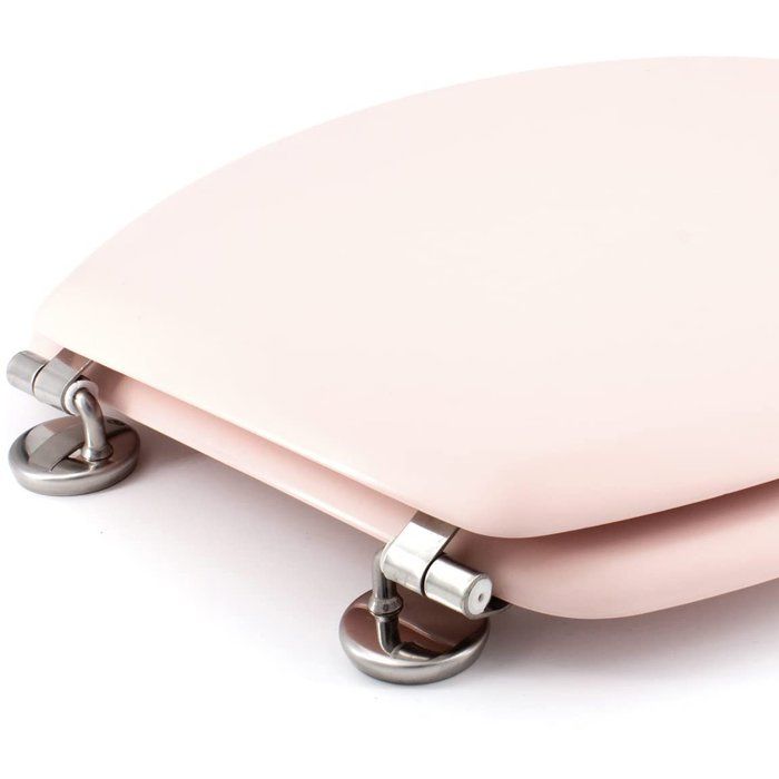 GELCO DESIGN Toilet seat Dolce - Stainless steel hinges - Molded wood - Rose crystal