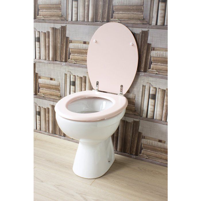 GELCO DESIGN Toilet seat Dolce - Stainless steel hinges - Molded wood - Rose crystal