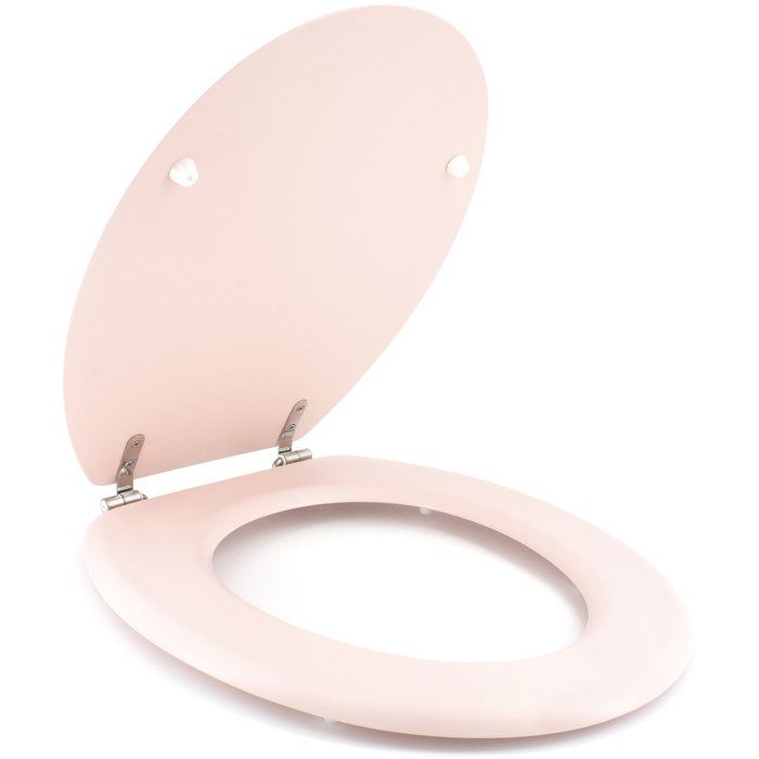 GELCO DESIGN Toilet seat Dolce - Stainless steel hinges - Molded wood - Rose crystal