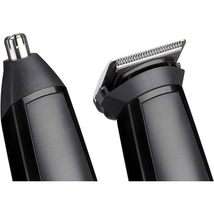 BABYLISS MT725E - 6 in 1 multifunction trimmer - Cordless - 60min autonomy - 2 interchangeable accessories - Washable heads
