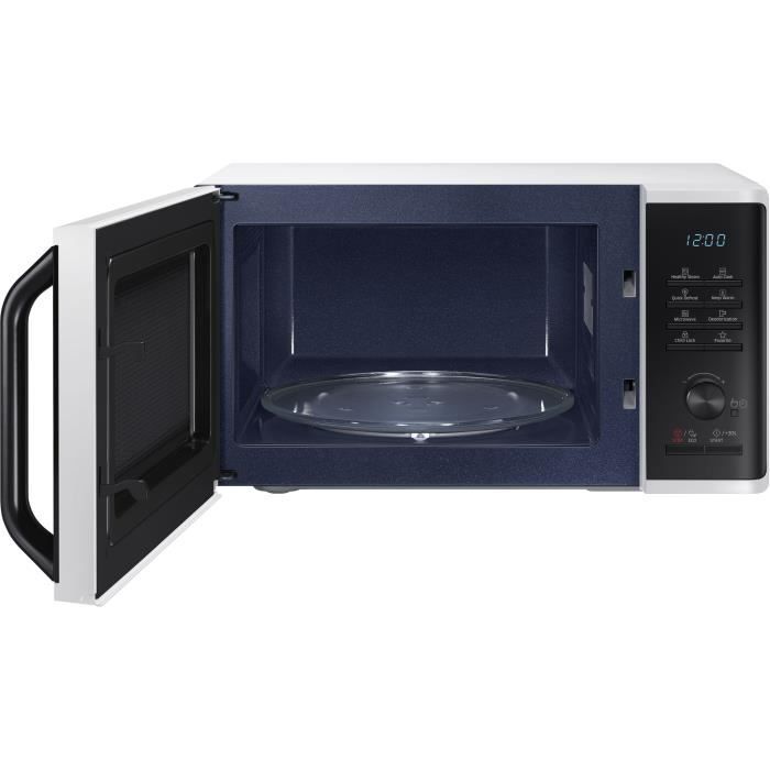 Solo microwave 23L - Samsung - MS23K3555EW - White - Electronic control + button - Hold holder function