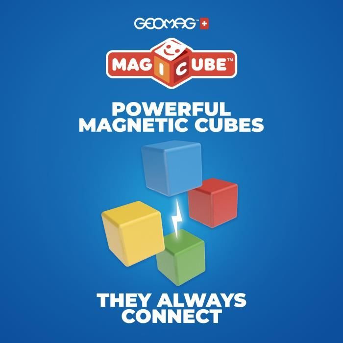 Magnetic Construction Set - GEOMAG - Magicube Recycled Creative Set - 8 pieces - Recycled plastic - From 1 year old