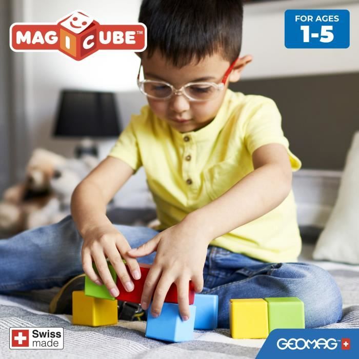 Magnetic Construction Set - GEOMAG - Magicube Recycled Creative Set - 8 pieces - Recycled plastic - From 1 year old