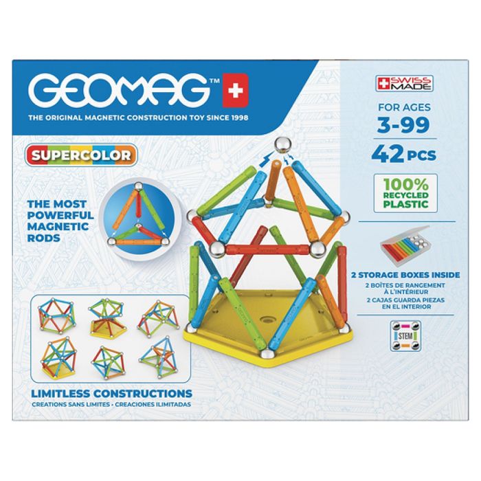 Geomag Super Color Recycled 42 multicolored pieces