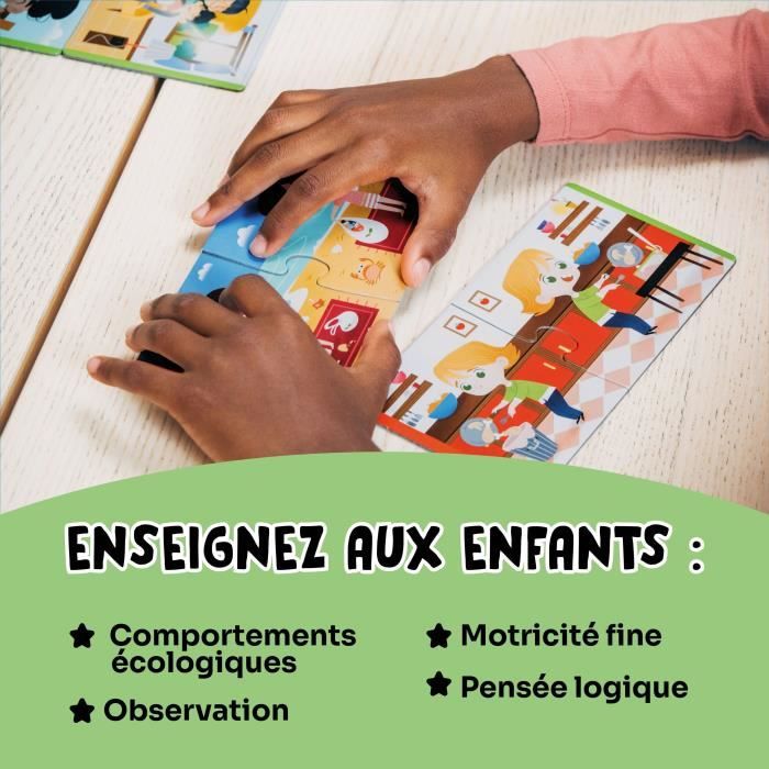 Educational games - GEOMAG - Ecologic Puzzle Respect the Earth - Educational mini-puzzles - Eco-responsible actions