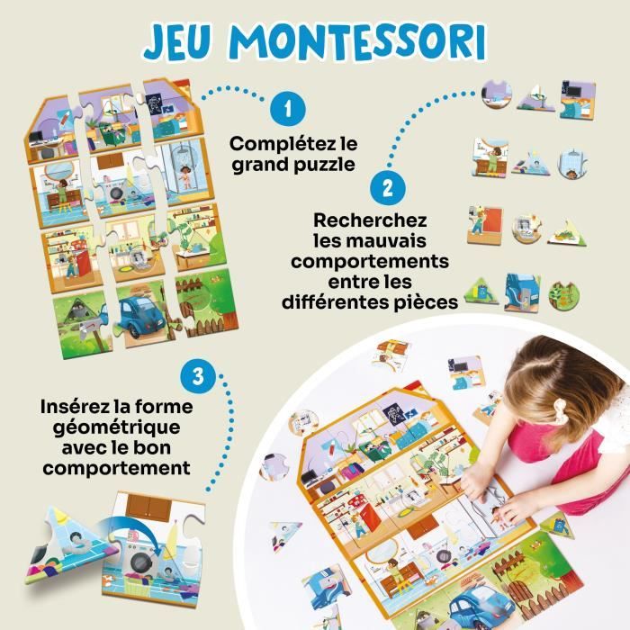 Educational games - GEOMAG - My Eco House - Montessori method - House construction - Environmental awareness