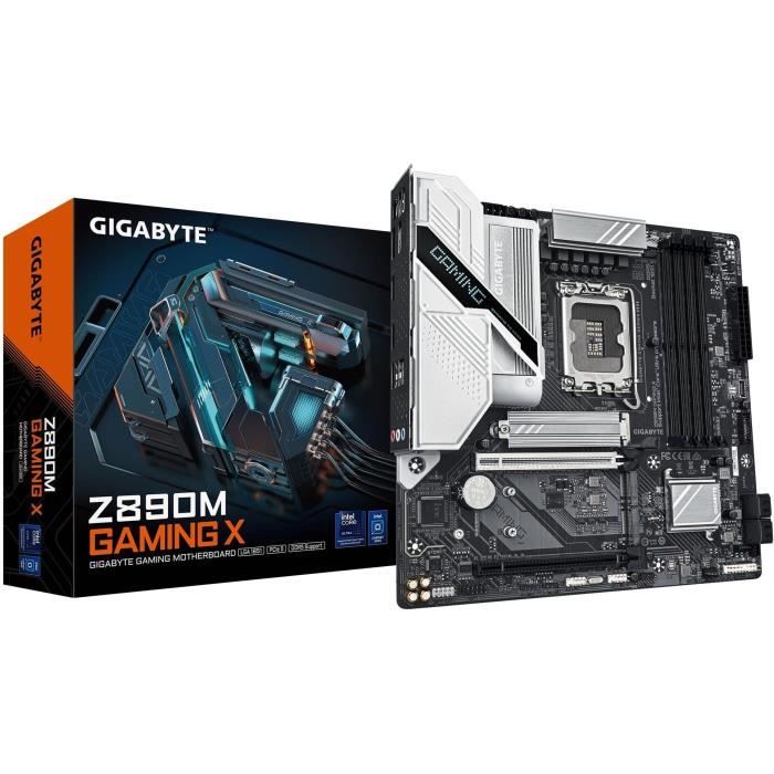 Motherboard - GIGABYTE - Z890M GAMING X - Socket 1851 - DDR5 SDRAM - M.2 PCIe 5.0