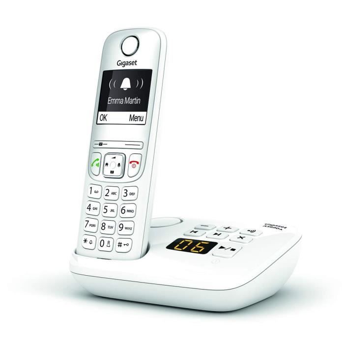 GIGASET Landline Telephone AS690 A White