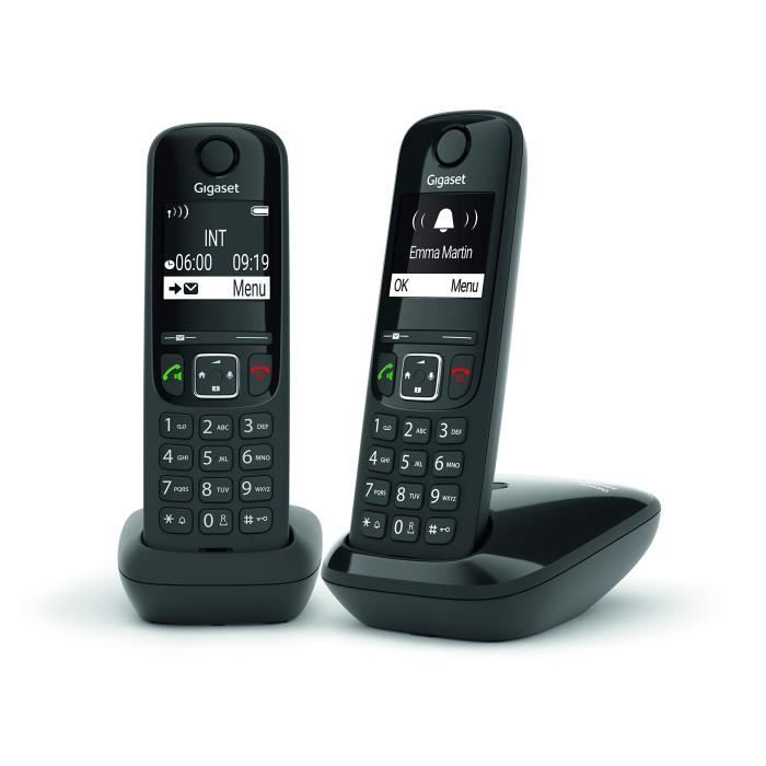GIGASET Landline Phone AS690 Duo Black