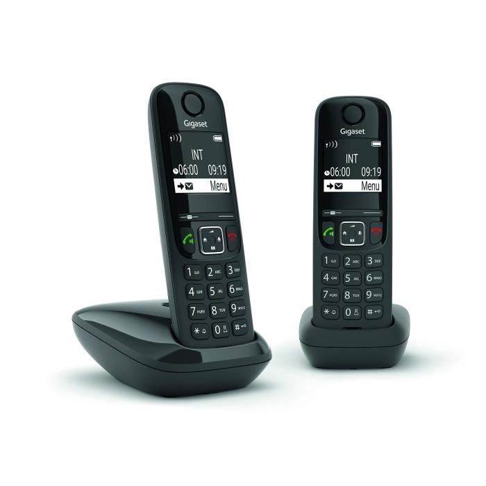 GIGASET Landline Phone AS690 Duo Black