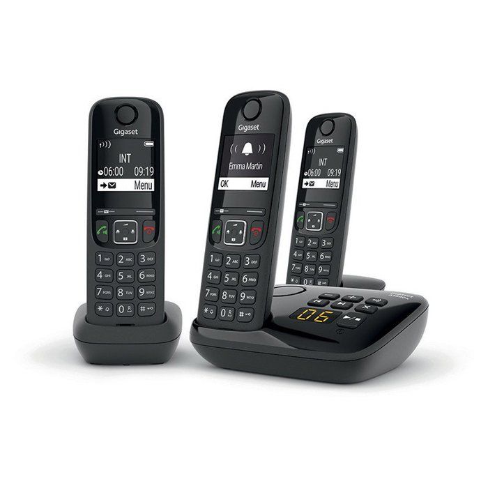 GIGASET Landline Phone AS690 A Trio Black