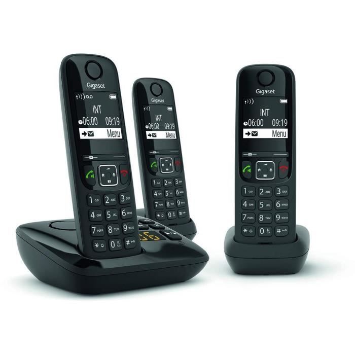 GIGASET Landline Phone AS690 A Trio Black
