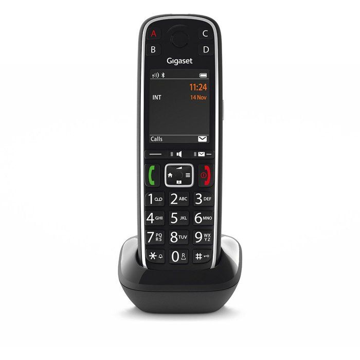 Gigaset E720HX Cordless Phone - Black - 200 Entries - SMS - Bluetooth 4.2 HSP and HFP Compatible