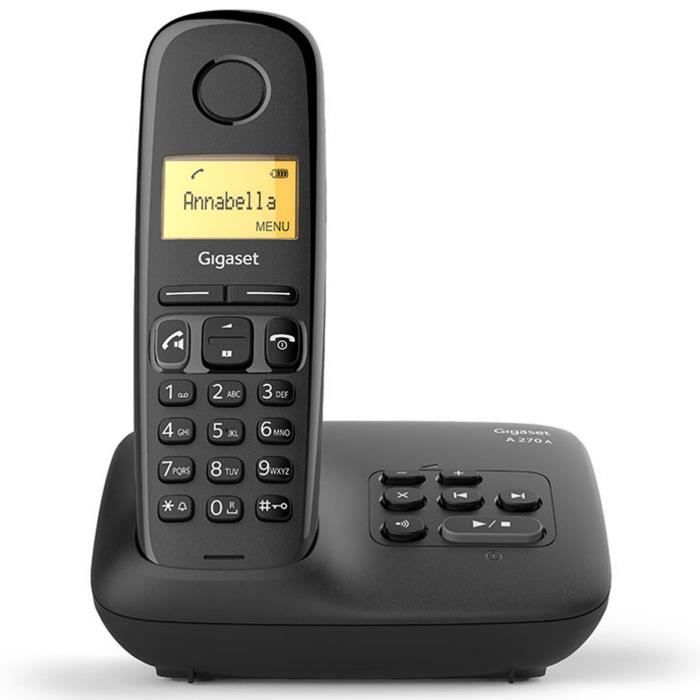 Gigaset A270 A Solo with answering machine Black