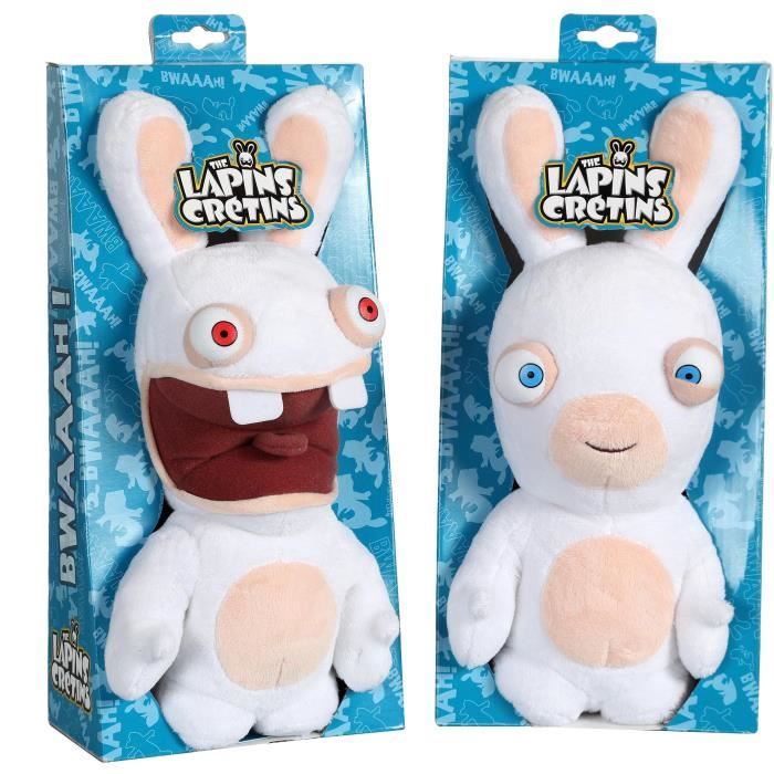 RABBITS CRETINS Plush 28 cm Open mouth sound