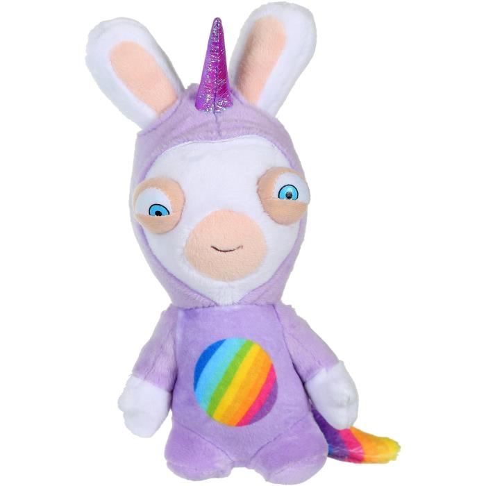 RABBITS CRETINS Unicorn Plush Lapicorne Sound Purple - 18 cm