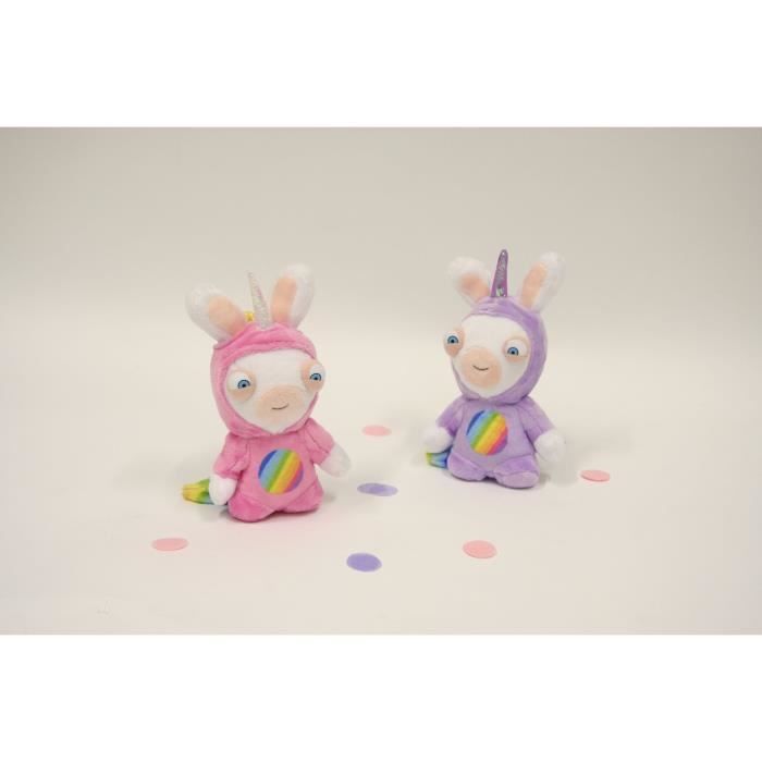 RABBITS CRETINS Unicorn Plush Lapicorne Sound Purple - 18 cm