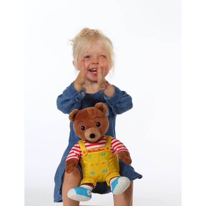 Talking Musical Plush Toy - Gipsy Toys - Little Brown Bear - Story Teller - 28 cm  Brown Yellow Red