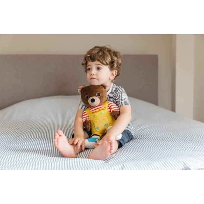 Talking Musical Plush Toy - Gipsy Toys - Little Brown Bear - Story Teller - 28 cm  Brown Yellow Red