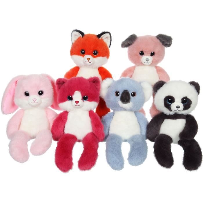 Leggies Dog Plush Toy - GIPSY TOYS - Pink and Grey, 48 cm