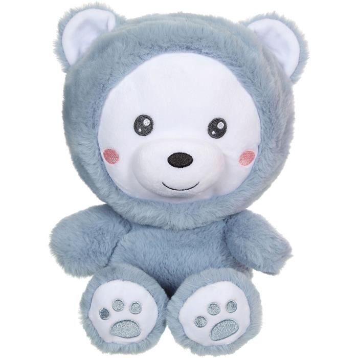 Hoody Pets Bear Plush Toy - GIPSY TOYS - Blue, 24 cm
