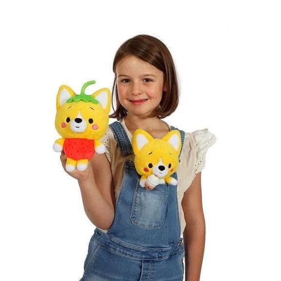Little Corgi Cuties soft toy - GIPSY TOYS - 20 cm - Strawberry