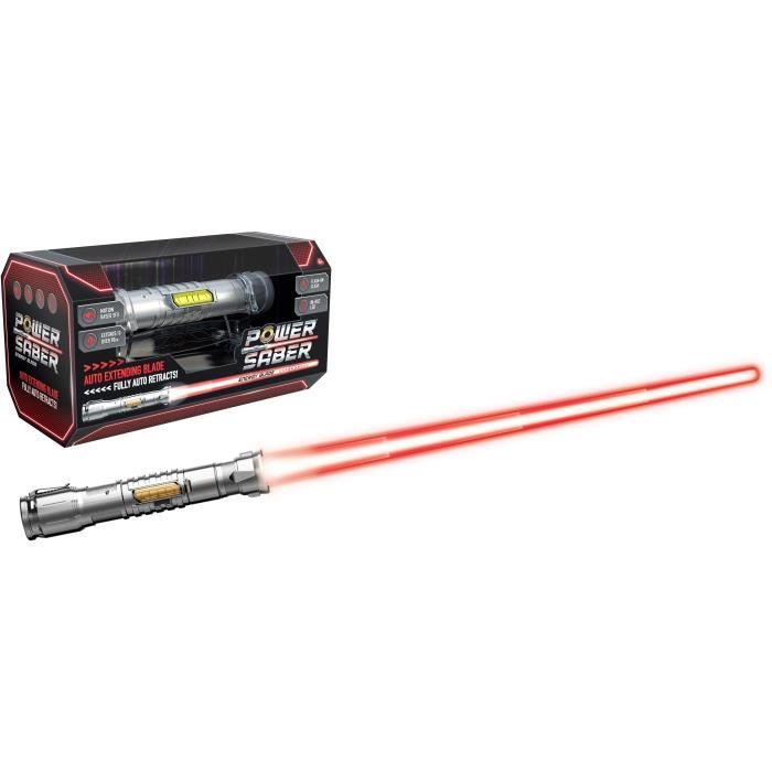 Role Playing Games - GOLIATH - Power Saber Red - 1:1 Contractable and Retractable Saber! Ages 8 and up