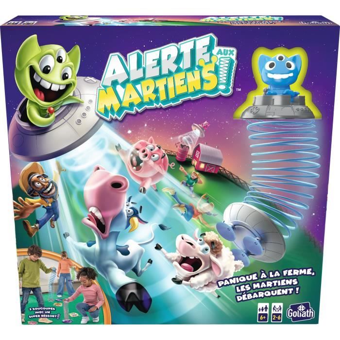 Board games - GOLIATH - Martian alert - Remove animals and score points! Ages 6 and up