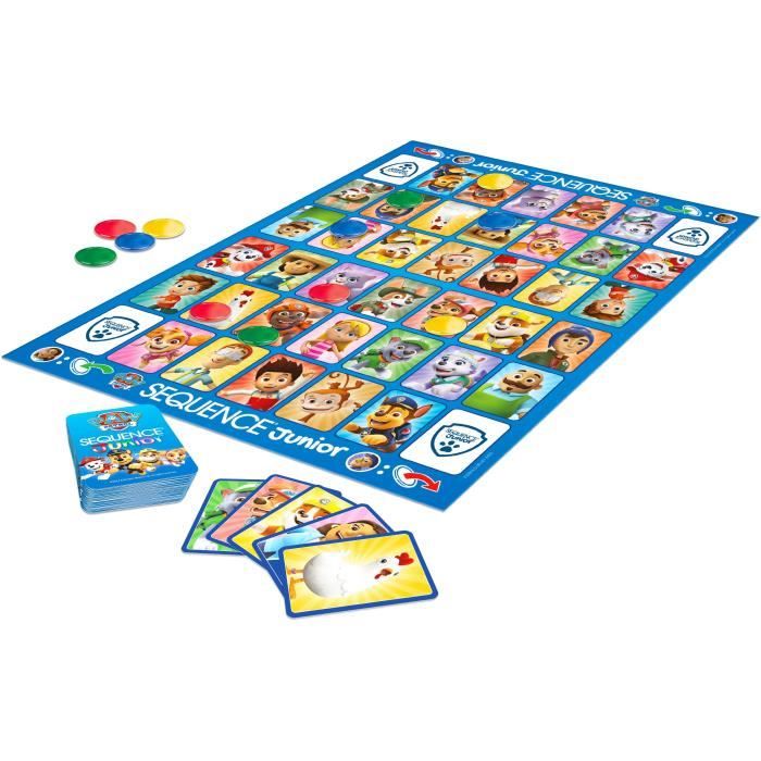 Board game - GOLIATH - Junior Paw Patrol Sequence - Family game for 3 year olds