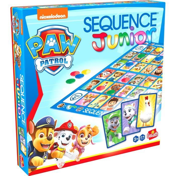 Board game - GOLIATH - Junior Paw Patrol Sequence - Family game for 3 year olds