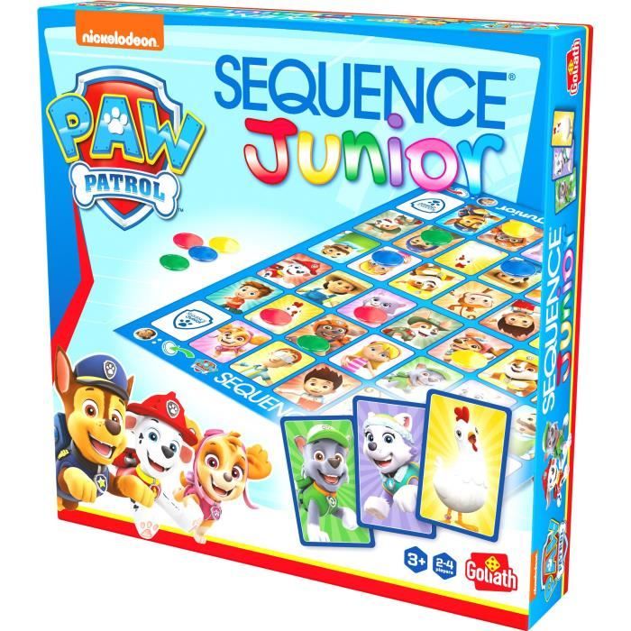 Board game - GOLIATH - Junior Paw Patrol Sequence - Family game for 3 year olds