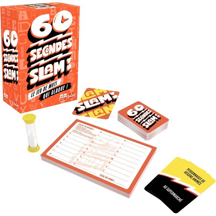 60 Seconds Slam - Board Game - GOLIATH - 2 or more players - Ages 10 and up