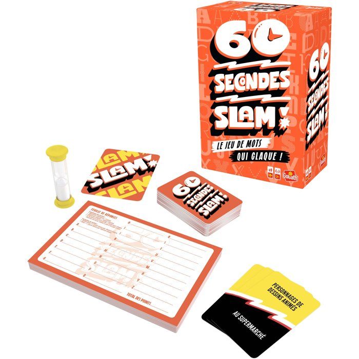 60 Seconds Slam - Board Game - GOLIATH - 2 or more players - Ages 10 and up