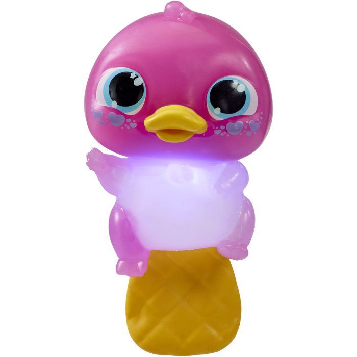 Animagic - GOLIATH - Let's Glo Puddles Pink - Interactive Animal Toy - Pink - Ages 4 and up