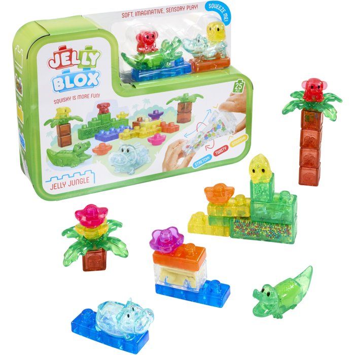 Jelly Blox Jungle Set - Sensory Blocks - GOLIATH - 24 pieces - Ages 2 and up