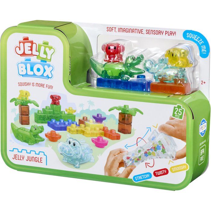 Jelly Blox Jungle Set - Sensory Blocks - GOLIATH - 24 pieces - Ages 2 and up
