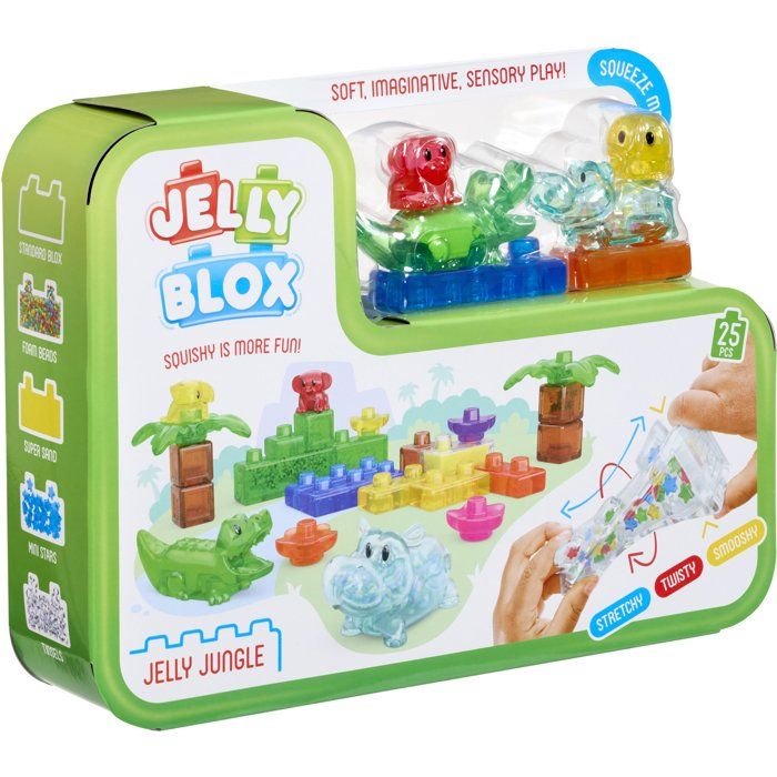 Jelly Blox Jungle Set - Sensory Blocks - GOLIATH - 24 pieces - Ages 2 and up